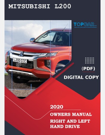 mitsubishi l200 2020 owners manual rhd and lhd